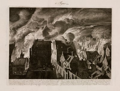 Un gran incendio, Ámsterdam, Holanda, 27 de julio de 1679 de Unbekannt
