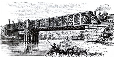 Un puente de celosía de Unbekannt