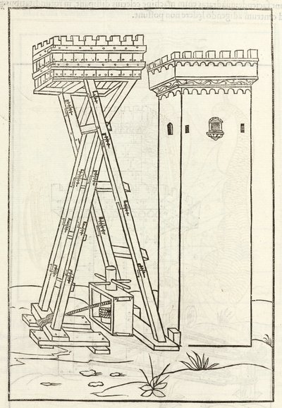 Una máquina para tomar una torre por asalto de Unbekannt