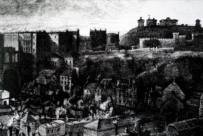 Una vista de Edimburgo de Unbekannt