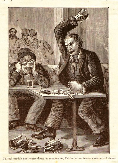 Ajenjo versus Alcohol, c. 1900 de Unbekannt