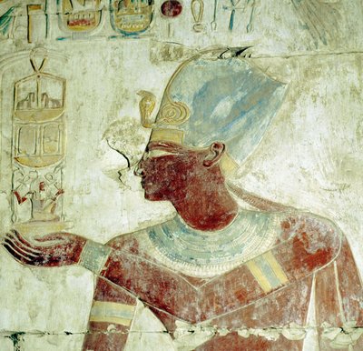 Abydos: Templo de Ramsés II, El Rey en una Ceremonia. (Dinastía XIX). de Leopold Blonder