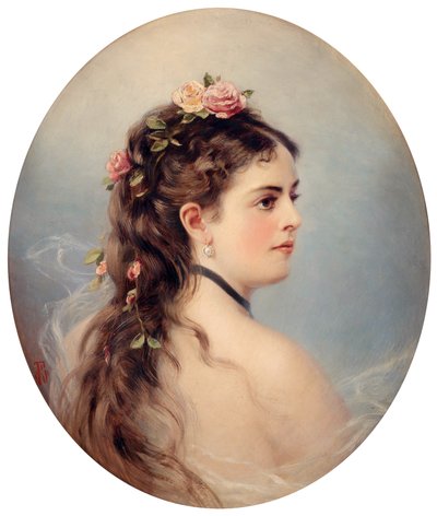 Adela-Juana-Maria, conocida como Adelina Patti (óleo sobre lienzo) de Unbekannter Künstler