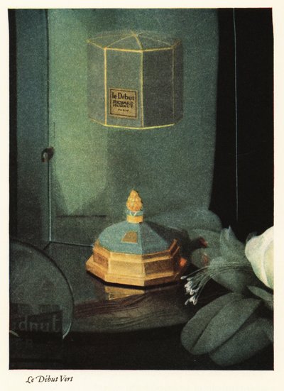 Anuncio del perfume de Richard Hudnut, Parfum Le Debut Vert de Unbekannter Künstler