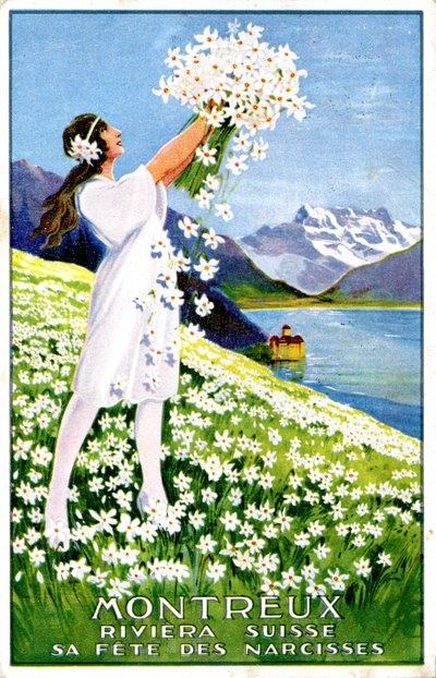 Anuncio del Festival Narciso de Montreux de Unbekannter Künstler