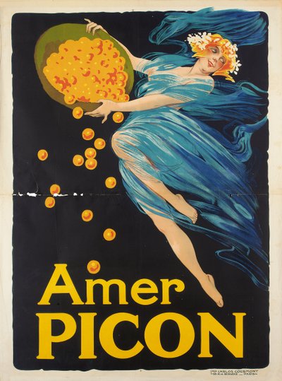 Cartel publicitario para aperitivo Amer Picon de Unbekannt