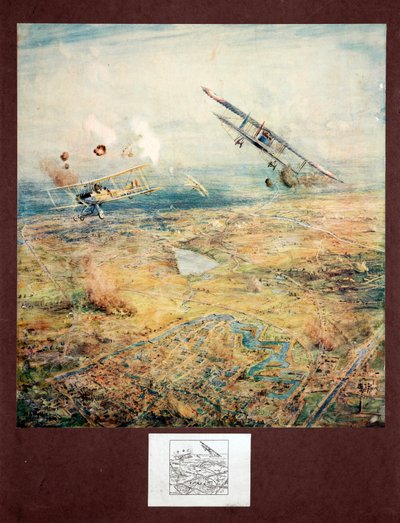 Batalla aérea sobre Ypres, Bélgica de Unbekannt
