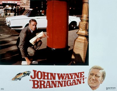 Cartel de la película Brannigan de Douglas Hickox con John Wayne 1975 de Unbekannt