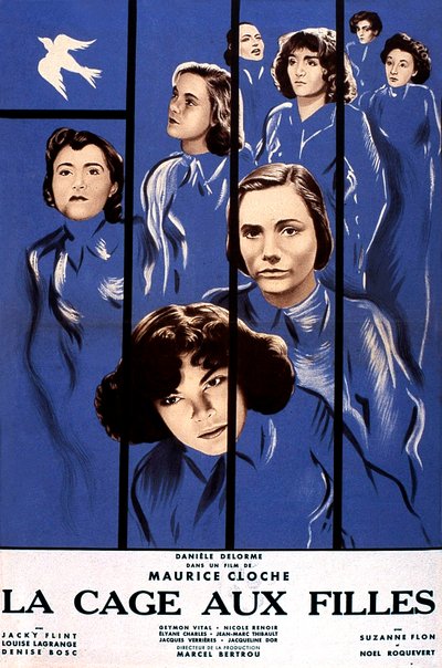 Cartel de la película La jaula de las chicas de Maurice Cloche 1949 de Unbekannt