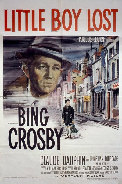 Cartel de la película Little Boy Lost con Bing Crosby y Claude Dauphin 1953 de Unbekannt