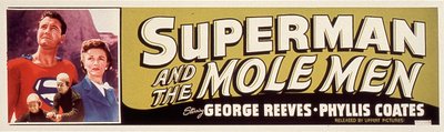 Cartel de la película Superman y los hombres topo con Phyllis Coates, George Reeves 1951 de Unbekannt