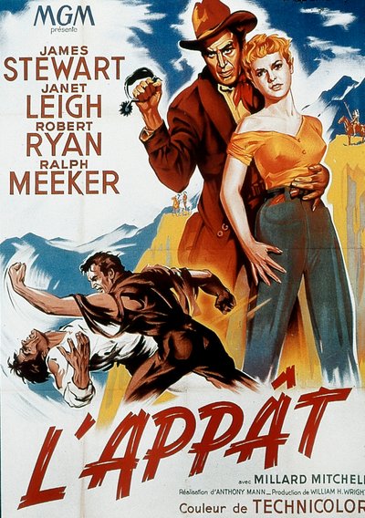 Cartel de la película The Naked Spur de Anthony Mann 1953 de Unbekannt