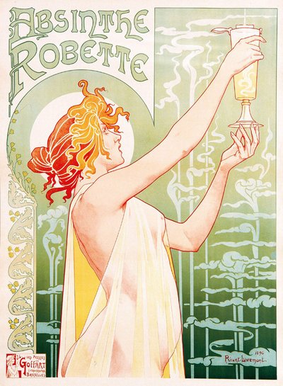 Cartel publicitario de la absenta Robette de Unbekannter Künstler