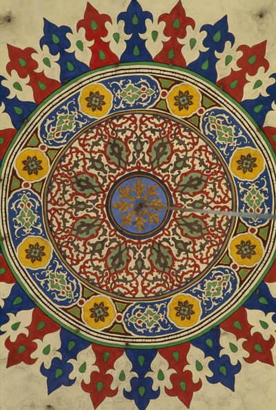 Madrasa Al-Adiliyah, cúpula, decoración (foto) de Hippolyte Lalaise Devéria