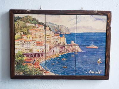 Amalfi, pintura de azulejos, Amalfi, Costa de Amalfi, Provincia de Salerno, Campania, Italia, Europa (foto) de Unbekannter Künstler