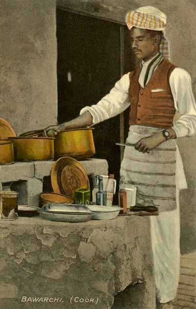 Un cocinero indio de Unbekannter Künstler