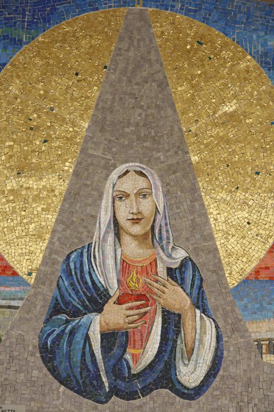 Basílica de la Anunciación: Virgen italiana (Madonna delle lacrime di Siracusa), Nazaret, Israel de Unbekannt