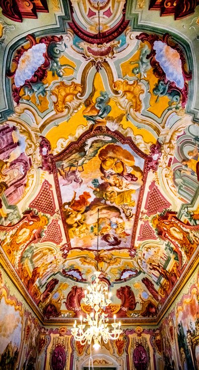 Sala Arcadia con frescos de Domenico Carella, Palacio Ducal, Martina Franca, Apulia, Italia, Europa (foto) de Unbekannter Künstler