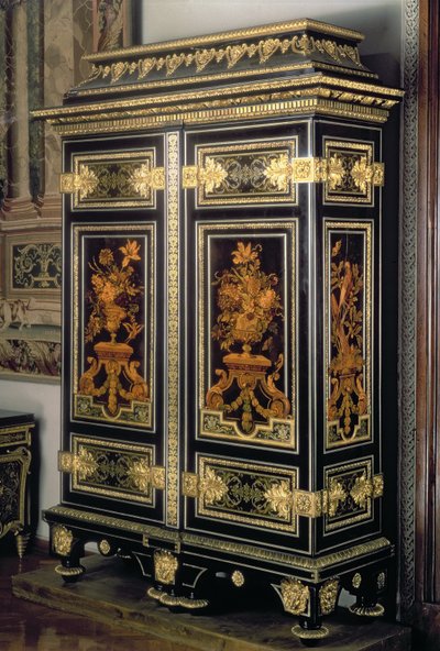 Armoire con decoración de marquetería, París, finales del siglo XVII de Unbekannt