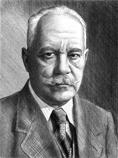 Arnold Sommerfeld, físico alemán, c 1910-1920 de Unbekannt