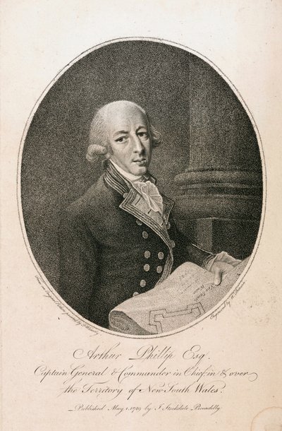 Arthur Phillip, comandante naval británico, c. 1789 de Unbekannt