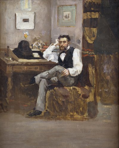 Artista en su estudio de Unbekannt