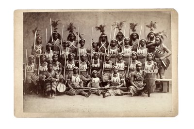 Grupo Ashanti, Alemania 1890s (foto en blanco y negro) de Unbekannt