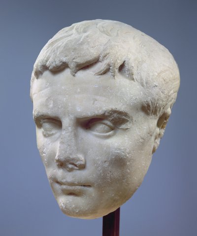 Augusto, cabeza de mármol, c.27-20 a.C. de Unbekannt