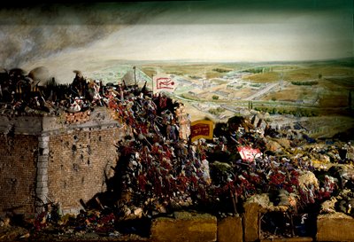 Guerra austro-turca en 1683 (modelo de diorama) de Unbekannter Künstler