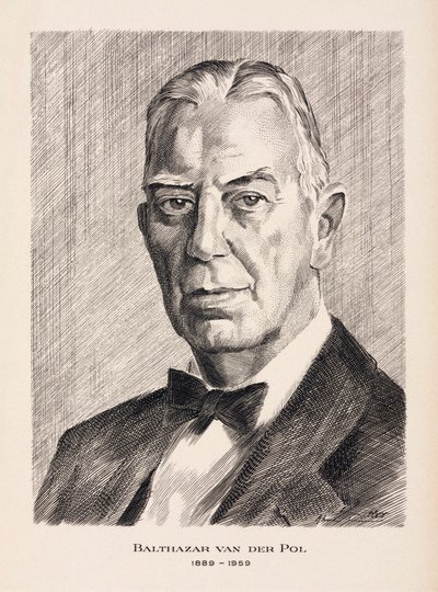 Balthazar van der Pol, ingeniero eléctrico holandés, c 1930s de Unbekannt