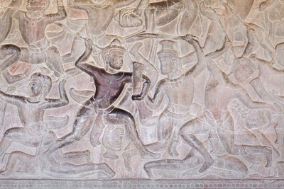 Bajorrelieves de la galería oriental de Angkor wat, Camboya de Unbekannter Künstler
