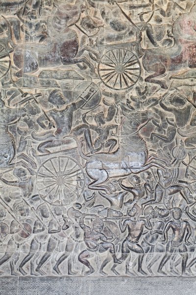 Bajorrelieves de la galería norte de Angkor wat, Camboya de Unbekannter Künstler