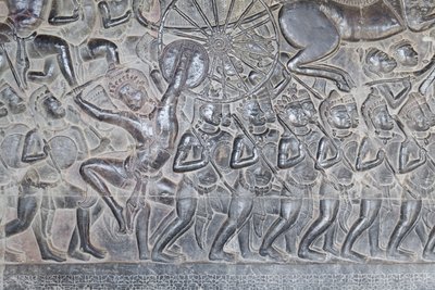 Bajorrelieves de la galería norte de Angkor wat, Camboya de Unbekannter Künstler