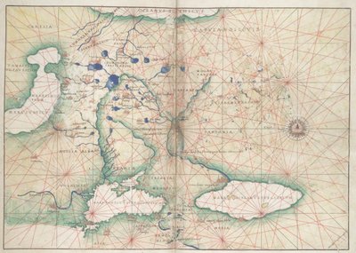 Battista Agnese, ATLAS PORTOLANO (Italia hacia 1550) 2 de Unbekannter Künstler