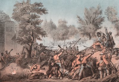 Batalla de Porta Romana, hacia Santa Maria Maggiore, batalla de Volturno, Campania de William M. Timlin