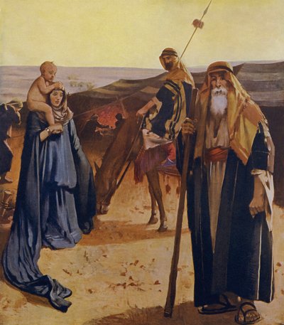 Familia beduina de Unbekannter Künstler
