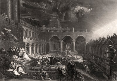 El festín de Belsasar de Unbekannter Künstler