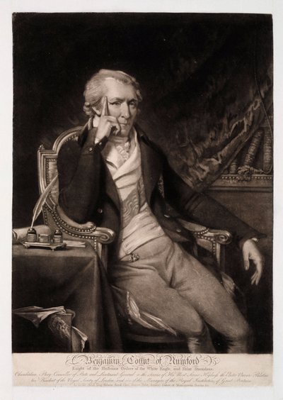 Benjamin Thompson, Conde Rumford, administrador estadounidense, c 1810 de Unbekannt