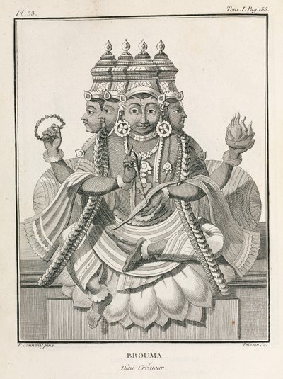 Brahma, el dios creador hindú de Unbekannt