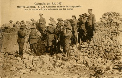 Muralla española rota en el monte Arruit, Marruecos de Unbekannter Künstler