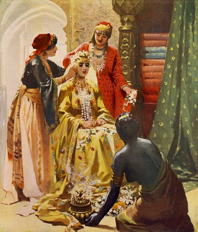Preparativos nupciales de Unbekannter Künstler