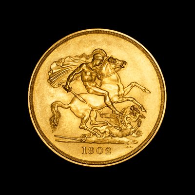 Moneda británica que representa a San Jorge y el Dragón de Unbekannter Künstler