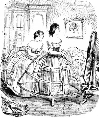 Moda femenina británica - Década de 1850 de Unbekannter Künstler
