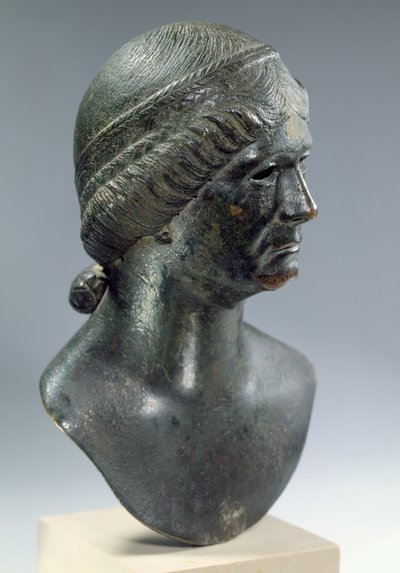 Cabeza de bronce de una mujer, a veces identificada como Marciana, romana de Unbekannt