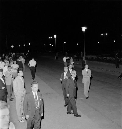 Trabajadores del casino en huelga - Venecia - 1961 de Unbekannt