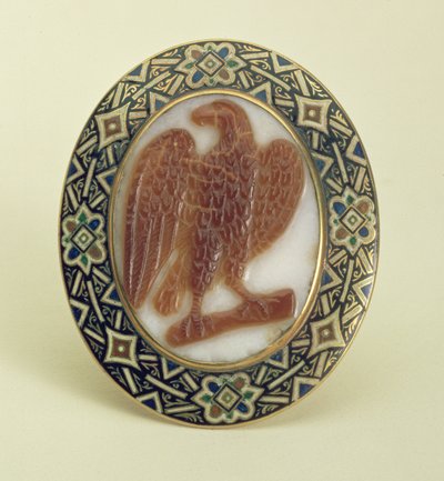 Camafeo de un águila en una rama, siciliano, c.1240 de Unbekannt