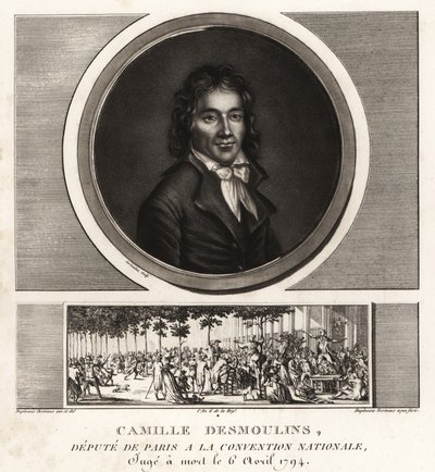 Camille Desmoulins, Diputado de París en la Convención Nacional de Unbekannt