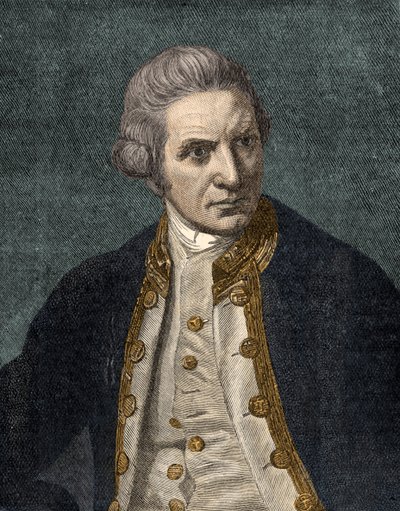 Capitán James Cook - retrato de Unbekannter Künstler