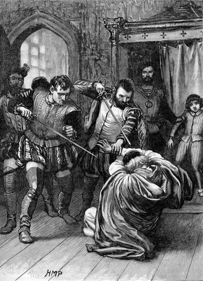 El cardenal Beaton es asesinado, 29 de mayo de 1546 de Unbekannter Künstler