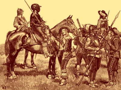 Soldados de caballería - Guerra Civil Inglesa de Unbekannter Künstler